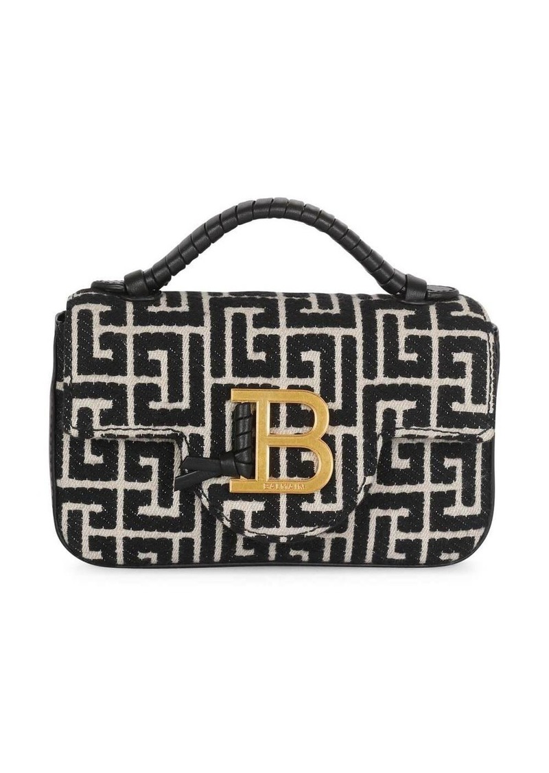 Balmain B-Buzz monogram jacquard crossbody bag