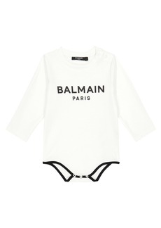 Balmain Baby logo cotton bodysuit