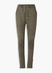 Balmain - Cotton-blend twill tapered pants - Green - FR 34