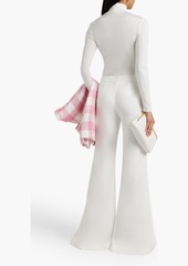 Balmain - Crepe flared pants - White - FR 34