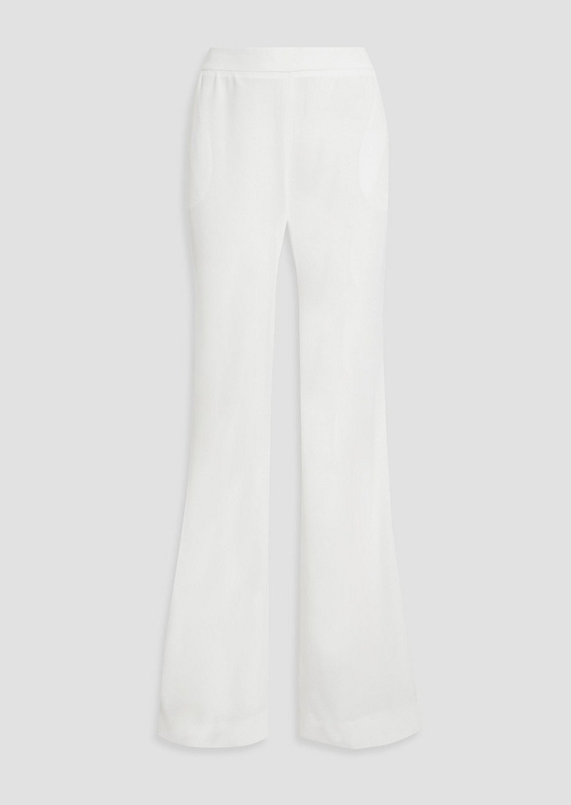 Balmain - Crepe flared pants - White - FR 34