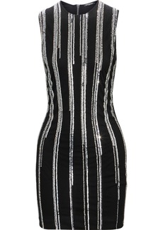 Balmain - Embellished tulle mini dress - Black - FR 36