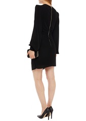 Balmain - Gathered embellished jersey mini dress - Black - FR 34