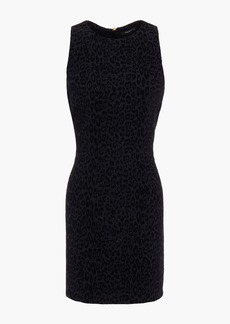 Balmain - Glittered devoré-velvet mini dress - Black - FR 42
