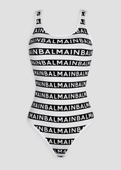 Balmain - Logo-print swimsuit - Black - FR 34
