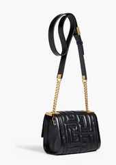 Balmain - Quilted leather cross-body bag - Black - OneSize