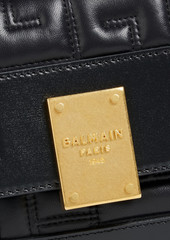 Balmain - Quilted leather cross-body bag - Black - OneSize