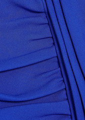 Balmain - Ruched jersey mini skirt - Blue - FR 34