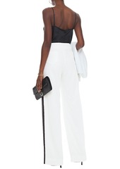 Balmain - Sequined tulle wide-leg pants - White - FR 34