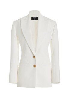 Balmain - Tailored Crepe Blazer - White - FR 36 - Moda Operandi
