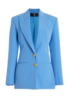 Balmain - Tailored Wool Blazer - Blue - FR 42 - Moda Operandi