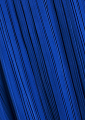 Balmain - Tulle-paneled pleated cupro gown - Blue - FR 40
