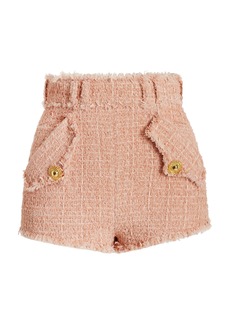 Balmain - Tweed Mini Shorts - Pink - FR 40 - Moda Operandi