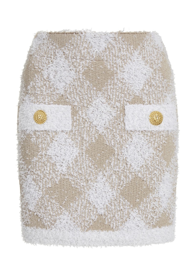 Balmain - Tweed Mini Skirt - White - FR 36 - Moda Operandi