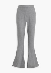 Balmain - Wool-blend twill flared pants - Gray - FR 42