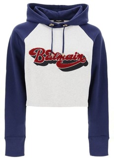 Balmain 70's cropped hoodie