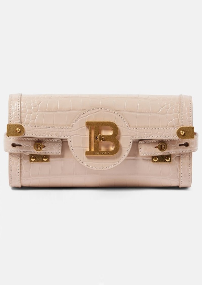 Balmain B-Buzz 23 croc-effect leather shoulder bag