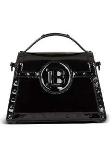 Balmain B-Buzz Dynasty Patent Leather Top Handle Bag