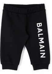 Balmain Baby Black Logo Lounge Pants