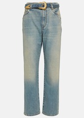 Balmain Belted straight jeans