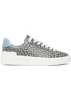 Balmain Black & White B-Court Calfskin Sneakers