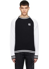 Balmain Black & White PB Signature Sweater