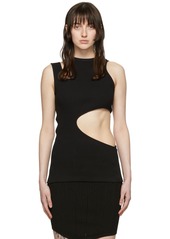 Balmain Black Cotton Tank Top