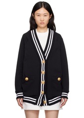 Balmain Black Embroidered Cardigan