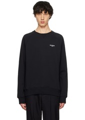 Balmain Black Flocked Sweatshirt