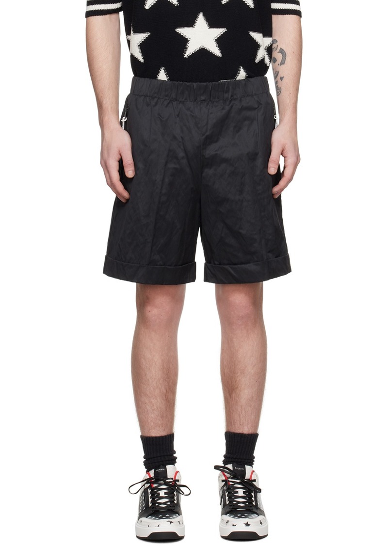 Balmain Black Patch Shorts