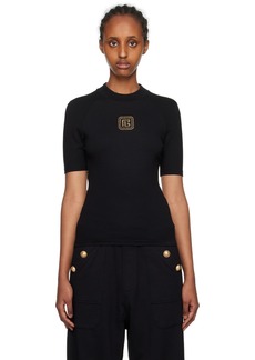 Balmain Black 'PB' T-Shirt