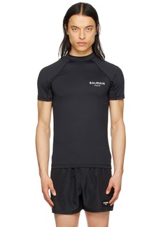 Balmain Black Raglan T-Shirt