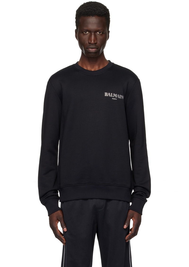 Balmain Black Vintage 'Balmain' Sweatshirt