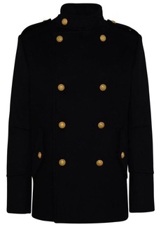 BALMAIN Black virgin wool jacket