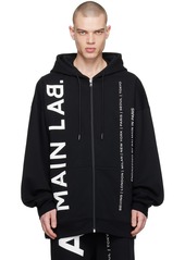 Balmain Black Zipped Hoodie