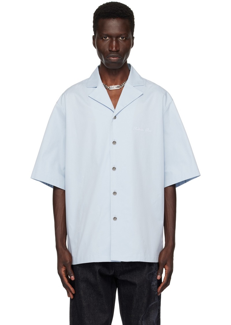 Balmain Blue 'Balmain Signature' Shirt