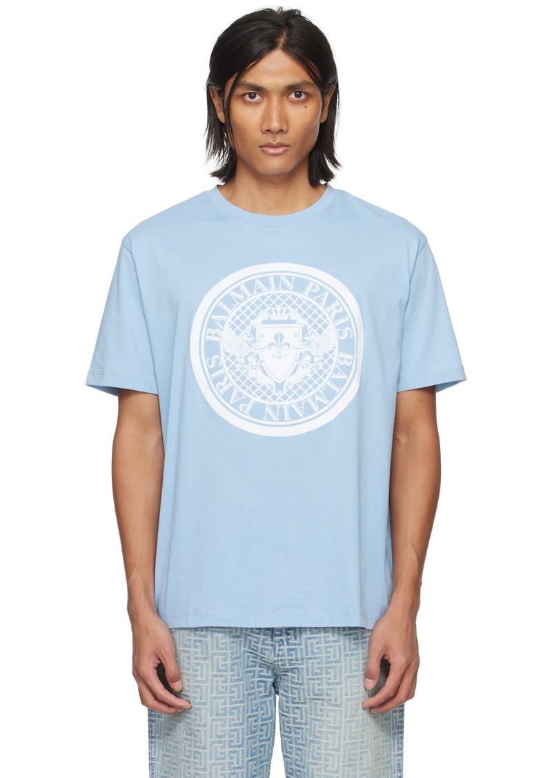 Balmain Blue Coin T-shirt