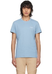 Balmain Blue Flocked T-Shirt