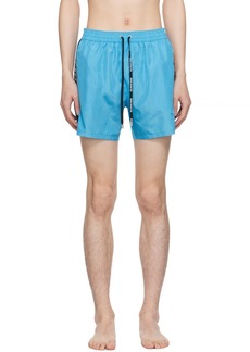 Balmain Blue Printed Swim Shorts