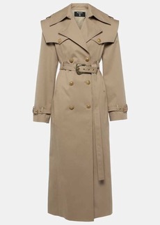 Balmain Cotton twill trench coat
