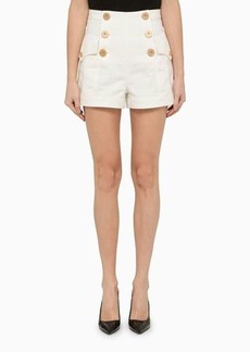 Balmain denim shorts with buttons