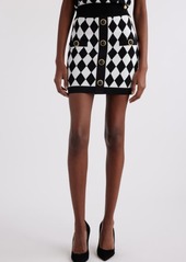 Balmain Diamond Jacquard Sweater Skirt