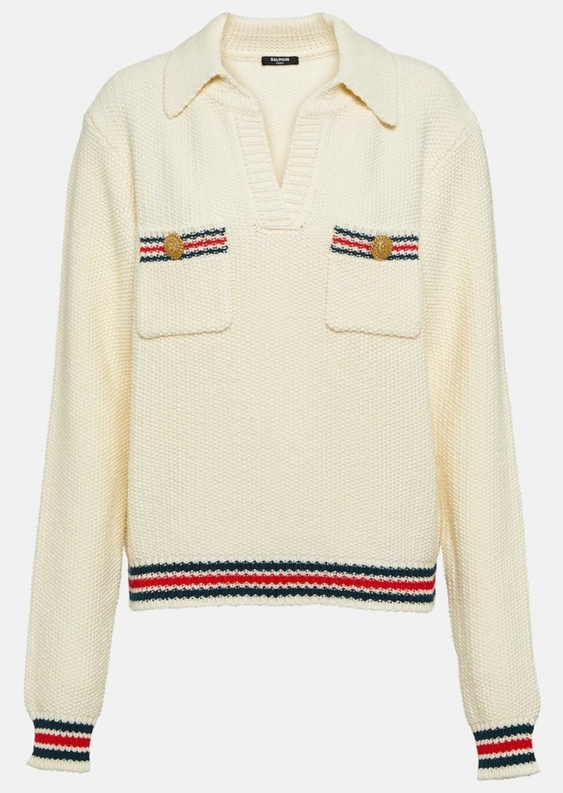 Balmain Embellished knit sweater