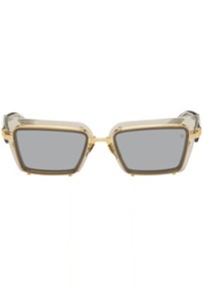 Balmain Gold & Gray Admirable Sunglasses