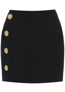 Balmain grain de poudre mini skirt with buttons