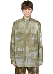 Balmain Green Tie-Dye Jacket