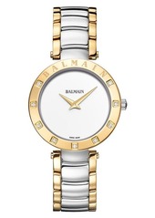 BALMAIN WATCHES Bijou Diamond Two-Tone Bracelet Watch