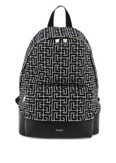 Balmain Jacquard Backpack With Monogram