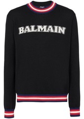 BALMAIN Logo-jacquard jumper