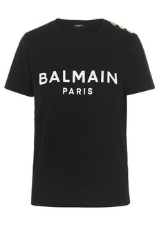 BALMAIN Logo print T-shirt